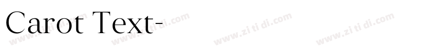 Carot Text字体转换 Carot Text字体转换